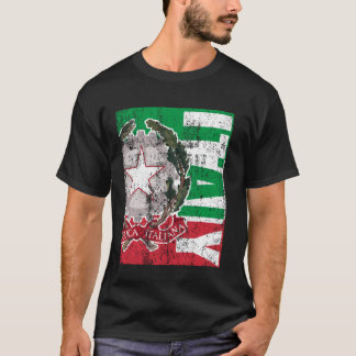 Italië Cadeau Vlag Italië Vintage Italia Italiaans T-shirt