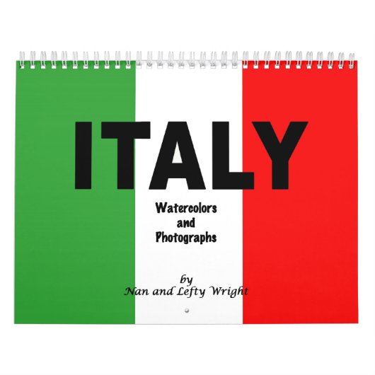 Italie Calendrier des photos et aquarelles (Protection)