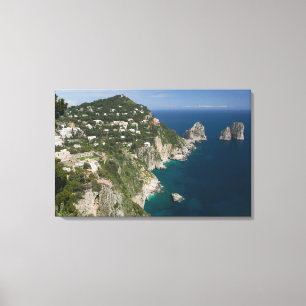 ITALIË, Campania, (Baai van Napels), CAPRI: Canvas Afdruk