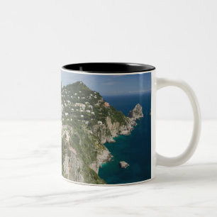 ITALIË, Campania, (Baai van Napels), CAPRI: Tweekleurige Koffiemok