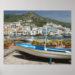 ITALIË, Campania, (Baai van Napels), ISCHIA, Poster