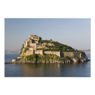 ITALIË, Campania, Golf van Napels), ISCHIA, 2 Foto Afdruk