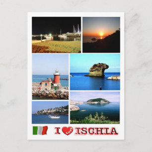 Italië - Campania - Ischia Eiland - Ik hou van - Briefkaart