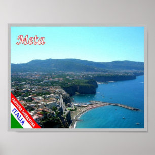 Italië - Campanië - kust van Amalfi - Poster