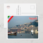 Italië - Campanië - Napels - Harbour - Briefkaart (Voorkant / Achterkant)