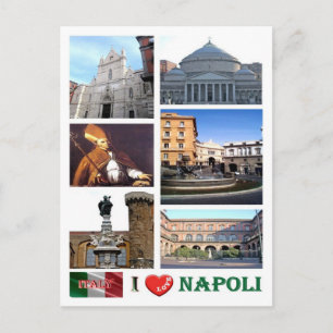 Italië - Campanië - Napels - I Love - Briefkaart