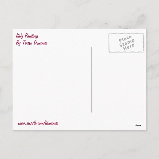 Italie - Carte postale de Noël (Dos)