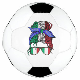 Italie chaotique pain avec drapeau italien