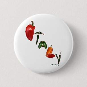 Italië Chili Peppers Ronde Button 5,7 Cm