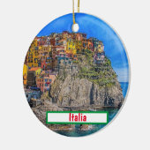 Italië Cinque Terre kerstversiering Keramisch Ornament (Links)