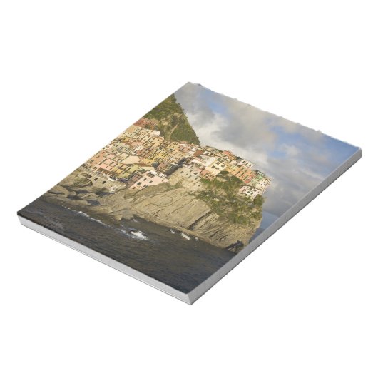 Italië, Cinque Terre, Manarola. Overval op afgrond Notitieblok (Gedraaid)