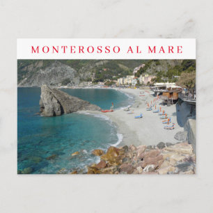 Italië Cinque Terre Monterosso uitzicht ansichtkaa Briefkaart