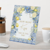 Italië Citroenblauw Tegels hoeveel kussen teken Reclamebord Met Voetstuk (Insitu)