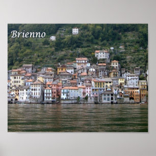 Italië - Como Lake - Brie - Poster