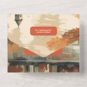 Italië Comomeer Bestemming Bruiloft All In One Uitnodiging (Achterkant)