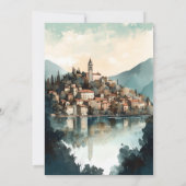 Italië Comomeer Bestemming Vrijgezellenfeest Kaart (Achterkant)