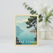 Italië Comomeer  Italiaans Reizen Briefkaart (Staand voorkant)