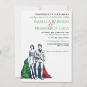 Italie Couple Faire-part de mariage (Devant)