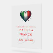 Italie Couple Heart Mariage Bienvenue (Angle)