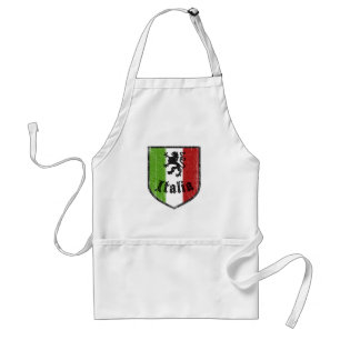 Italië Crest Cooking Apron Standaard Schort