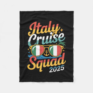 Italië Cruise Squad 2025 Zomer Vakantie Matching F Fleece Deken