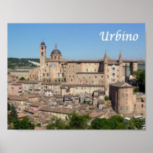 Italië - de marsen - Urbino - Poster