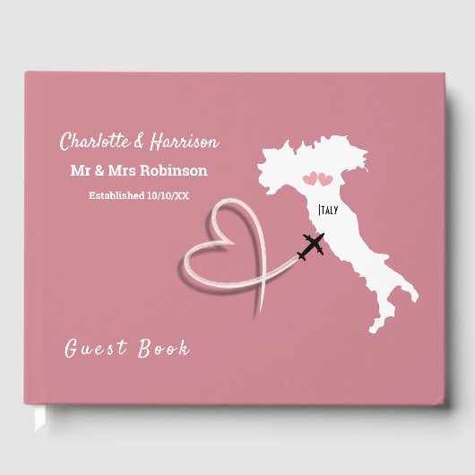 Italie Destination Mariage livre d'hôtes (Recto)