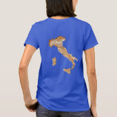 Italie Drapeau et carte t-shirt (Dos)