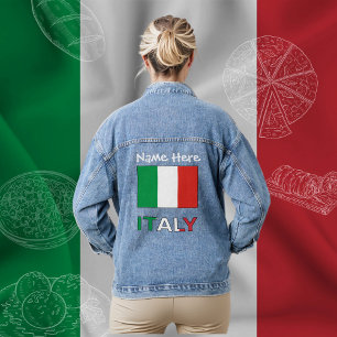 Italie - Drapeau italien - Personnalisation blanch