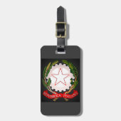 Italië Emblem Dark Bagagelabel (Voorkant verticaal)