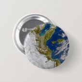 Italië en het Adriatische Zee. Ronde Button 5,7 Cm (Voorkant /achterkant)