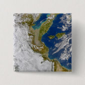 Italië en het Adriatische Zee. Vierkante Button 5,1 Cm (Voorkant)