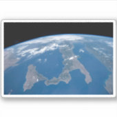 Italië en het eiland Sicilië. Sticker (Voorkant)