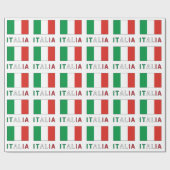 Italië en Italiaanse vlag Cadeaupapier (Vlak)
