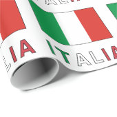 Italië en Italiaanse vlag Cadeaupapier (Rol Hoek)