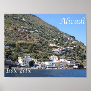 Italië - Eolische eilanden - Alicudi - Poster