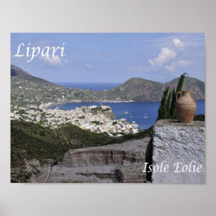 Italië - Eolische eilanden - Lipari - Poster