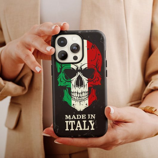 Italie Fabriqué en Italie Green coque iphone Mate