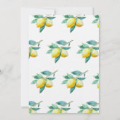 Italie Faire-part de mariage, citron et olive (Dos)