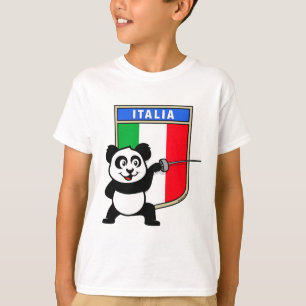 Italië Fencing Panda T-shirt