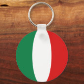 Italië Fisheye Flag Sleutelhanger (Voorkant)