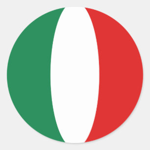 Italië Fisheye Vlag Sticker