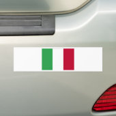 ITALIË FLAG BUMPERSTICKER (Op auto)