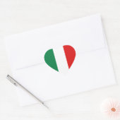 Italië Flag Heart Sticker (Envelop)