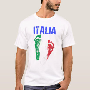 Italië Flag Soccer Football Fans Jersey DNA Italia T-shirt