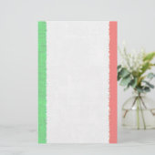 ITALIË FLAG Stationery Briefpapier (Staand voorkant)