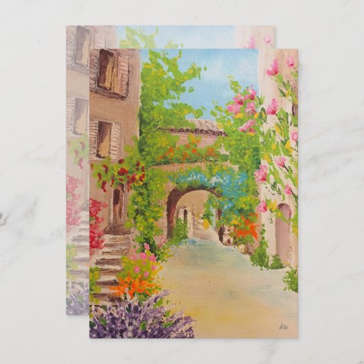 Italië Flat Card (Voorkant / Achterkant)