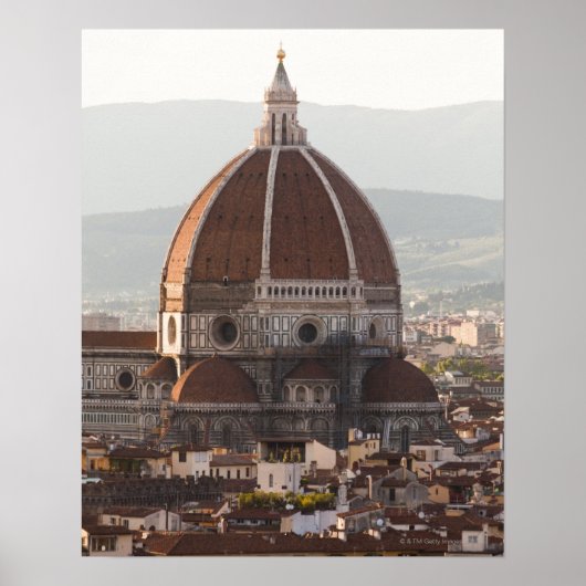 Italië, Florence, Dome van Duomo-kathedraal Poster (Voorkant)