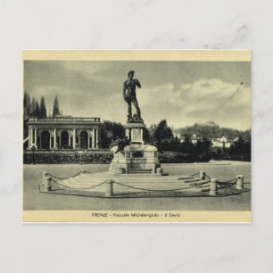 Italië, Florence, Piazzale Michelangelo, David Briefkaart
