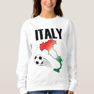 Italië Football Fan Map Boot Voetbal Trui